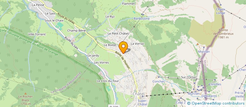 localisation de l'entreprise SCI DERRYSFOLD à CHATEL