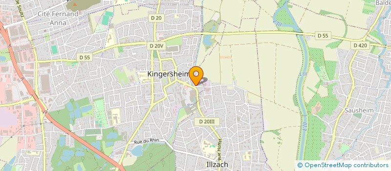 localisation de l'entreprise SCI DERSAHC  KINGERSHEIM