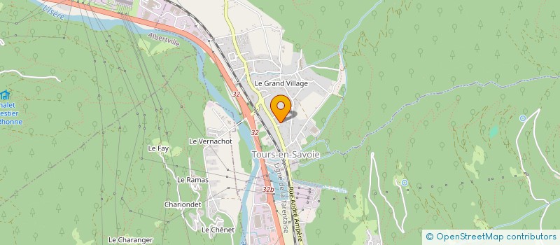 localisation de l'entreprise SCI DERUAZ  TOURS-EN-SAVOIE