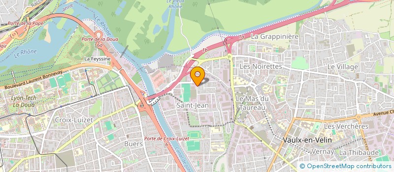 localisation de l'entreprise SCI DERVISHAJ SDBF  VILLEURBANNE