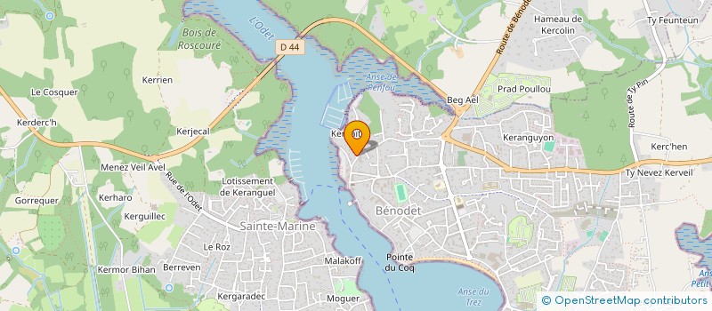 localisation de l'entreprise SCI DERY  BENODET