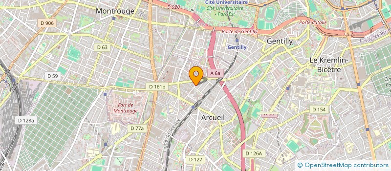 localisation de l'entreprise SCI DERY  ARCUEIL