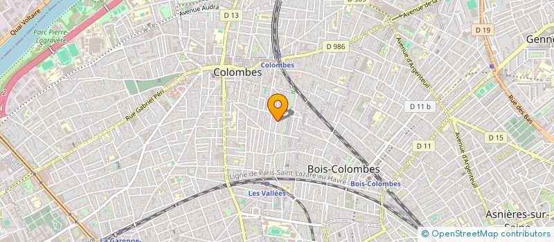 localisation de l'entreprise SCI DERYCKE  COLOMBES