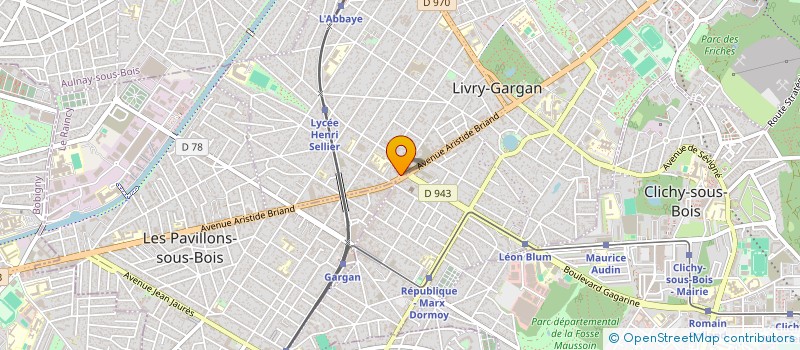 localisation de l'entreprise SCI DES 1,3 ET 5 AVENUE DE SULLY à LIVRY-GARGAN