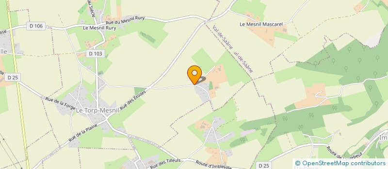 localisation de l'entreprise SCI DES 10 PIERRES  LE TORP-MESNIL