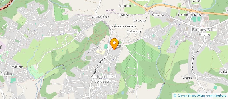 localisation de l'entreprise SCI DES 107-109 RUE DE LA BALISE SAINT SEVERIN  CARIGNAN-DE-BORDEAUX