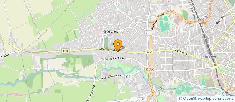 localisation de l'entreprise SCI DES 109 ET 111 RUE ELISEE RECLUS à RIORGES