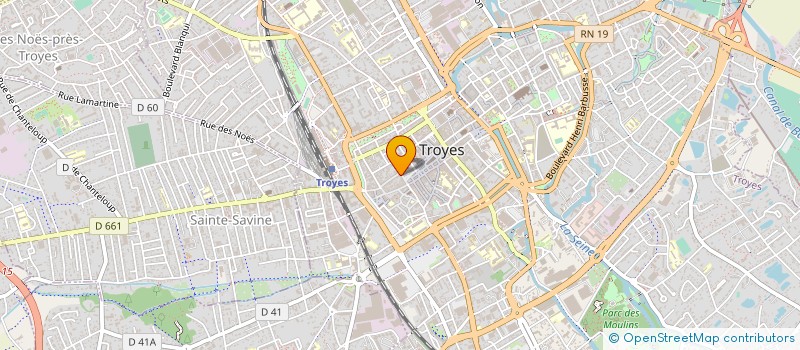 localisation de l'entreprise SCI DES 11-15 RUE ROGER SALENGRO à TROYES