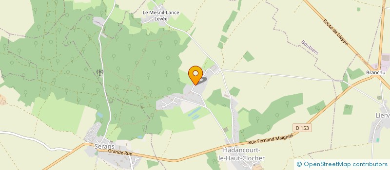 localisation de l'entreprise SCI DES 12 COLONNES  HADANCOURT-LE-HAUT-CLOCHER