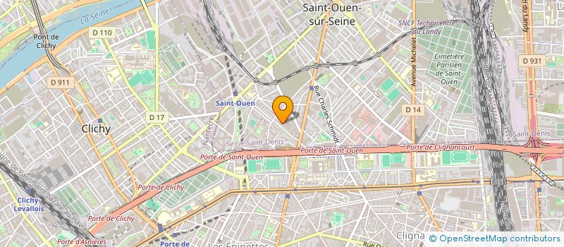 localisation de l'entreprise SCI DES 13 CERISIERS à SAINT-OUEN-SUR-SEINE