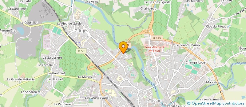 localisation de l'entreprise SCI DES 13 ECUREUILS  GORGES