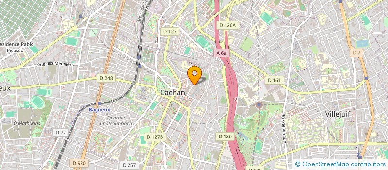 localisation de l'entreprise SCI DES 13 ET 15 RUE COUSTE  CACHAN