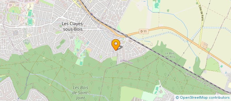 localisation de l'entreprise SCI DES 13 GENETS  BOIS-D'ARCY