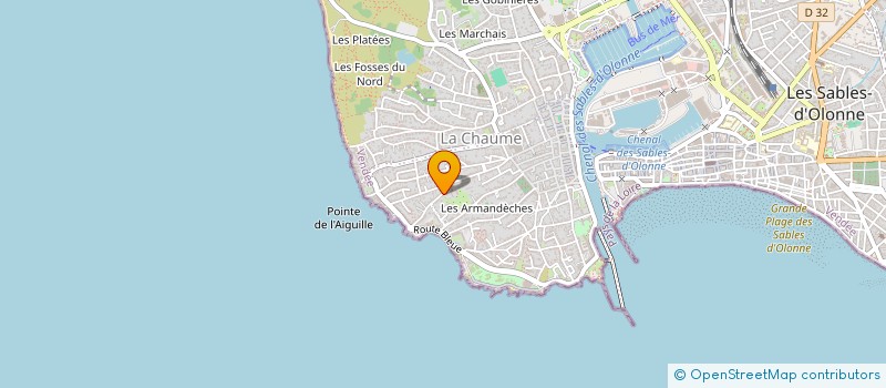 localisation de l'entreprise SCI DES 136 AROMES à LES SABLES D'OLONNE