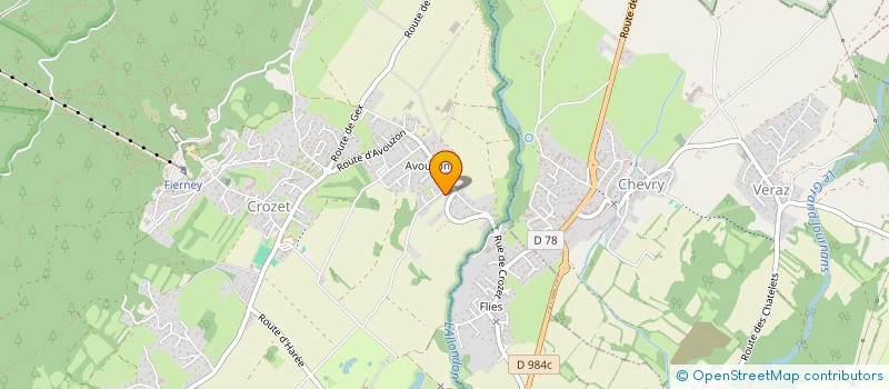 localisation de l'entreprise SCI DES 1500 MARMOTTES  CROZET