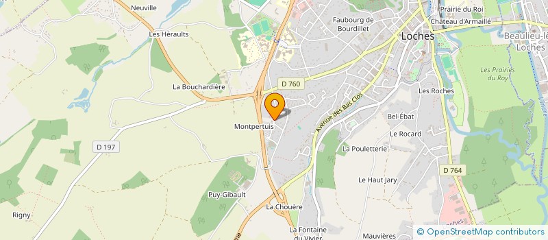 localisation de l'entreprise SCI DES 16 ECLUSES  LOCHES