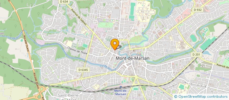 localisation de l'entreprise SCI DES 16 ET 16BIS RUE ST JEAN D'AOUT à MONT-DE-MARSAN