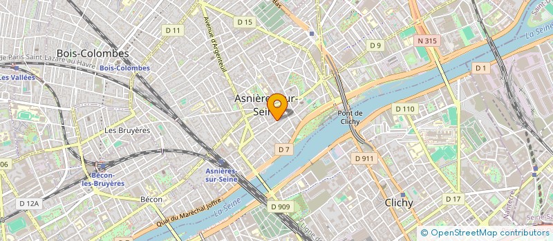 localisation de l'entreprise SCI DES 162 - 164 RUE MONTMARTRE  ASNIERES-SUR-SEINE