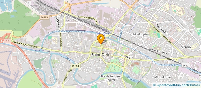 localisation de l'entreprise SCI DES 17 ET 17 BIS AVENUE DE VERDUN à SAINT-DIZIER