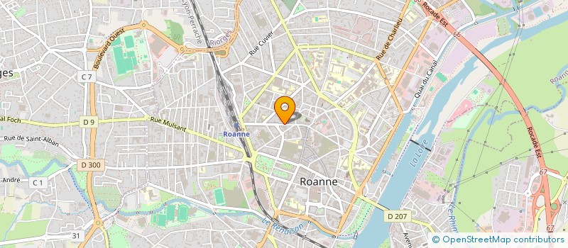 localisation de l'entreprise SCI DES 18 20 AVENUE GAMBETTA  ROANNE