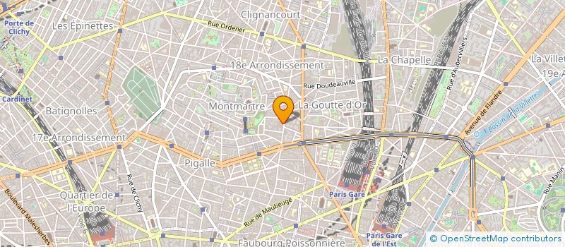 localisation de l'entreprise SCI DES 19,21,23 ET 25 R DE CLIGANCOURT  PARIS