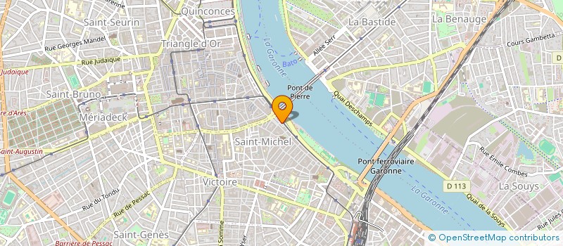 localisation de l'entreprise SCI DES 2 A  BORDEAUX