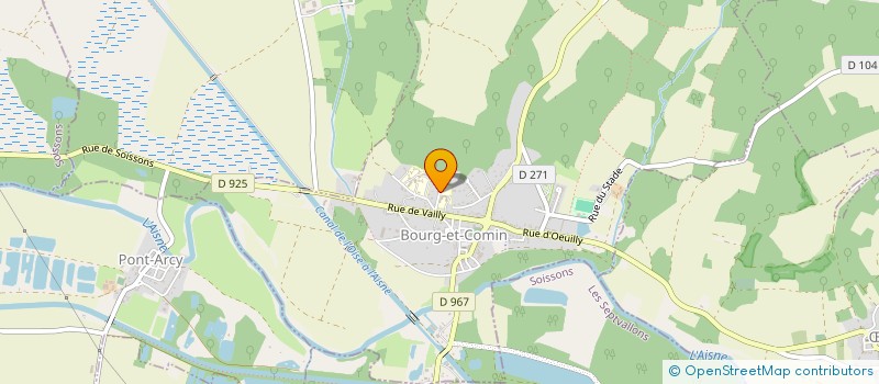 localisation de l'entreprise SCI DES 2 A  BOURG-ET-COMIN