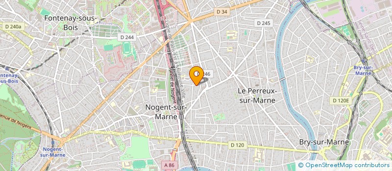 localisation de l'entreprise SCI DES 2 AILES  LE PERREUX-SUR-MARNE