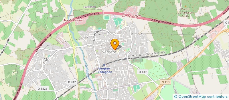 localisation de l'entreprise SCI DES 2 B  VERGEZE