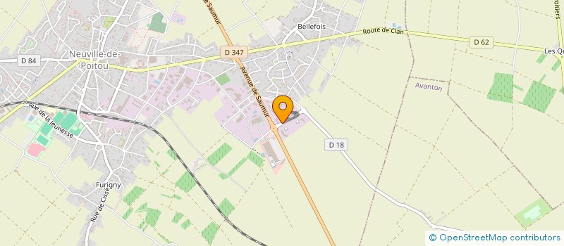 localisation de l'entreprise SCI DES 2 B  NEUVILLE-DE-POITOU