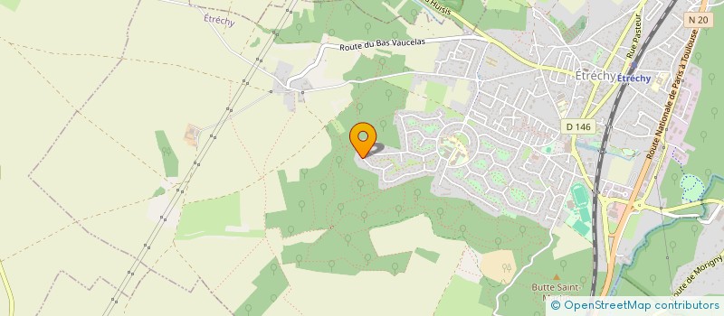 localisation de l'entreprise SCI DES 2 B  ETRECHY