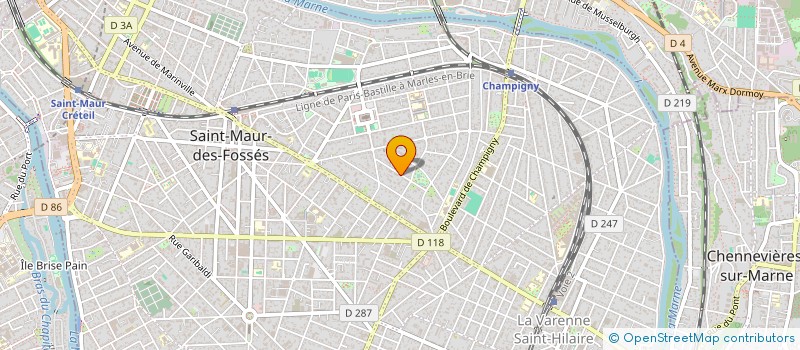 localisation de l'entreprise SCI DES 2 BOULEVARDS à SAINT-MAUR-DES-FOSSES