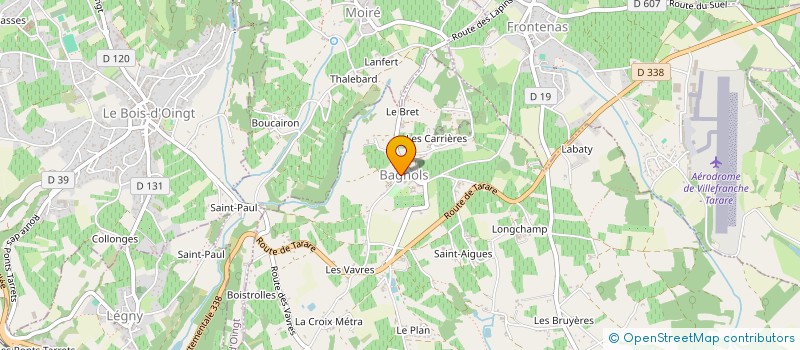 localisation de l'entreprise SCI DES 2 C  BAGNOLS