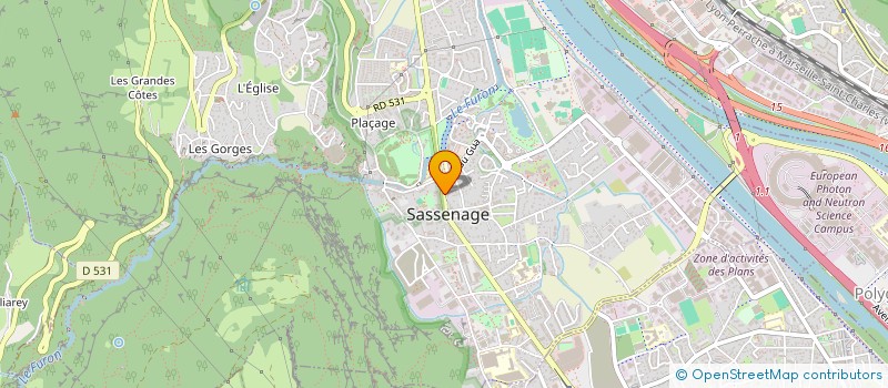 localisation de l'entreprise SCI DES 2 C  SASSENAGE