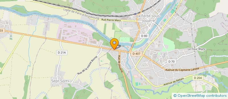 localisation de l'entreprise SCI DES 2 CEDRES à LA FERTE-SOUS-JOUARRE