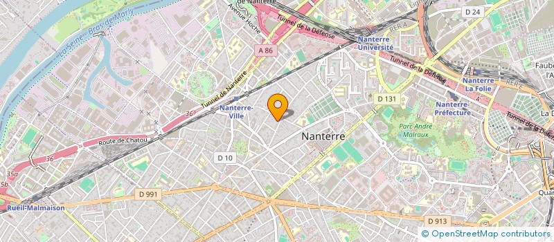 localisation de l'entreprise SCI DES 2 ET 2 BIS RUE DE LOTA  NANTERRE