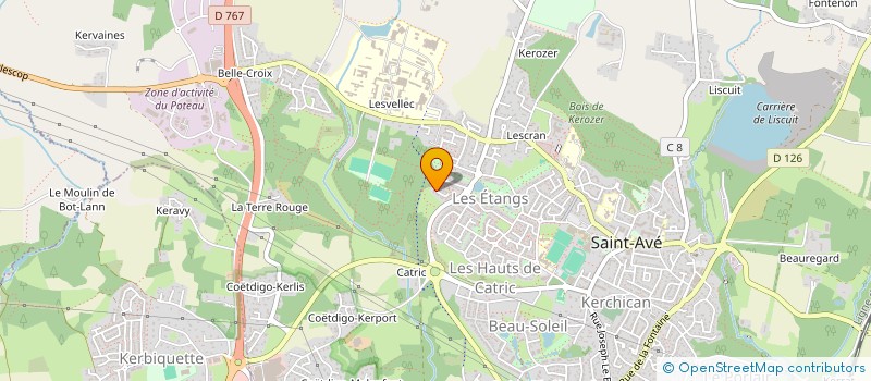 localisation de l'entreprise SCI DES 2 ETANGS  SAINT-AVE