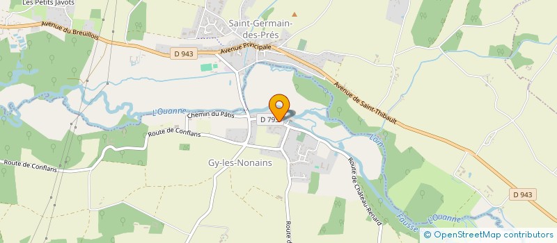 localisation de l'entreprise SCI DES 2 F à GY-LES-NONAINS