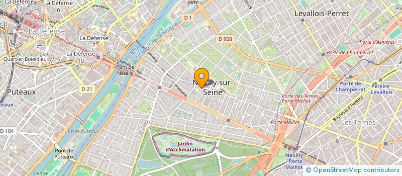 localisation de l'entreprise SCI DES 2 FLEURS JAUNES à NEUILLY-SUR-SEINE