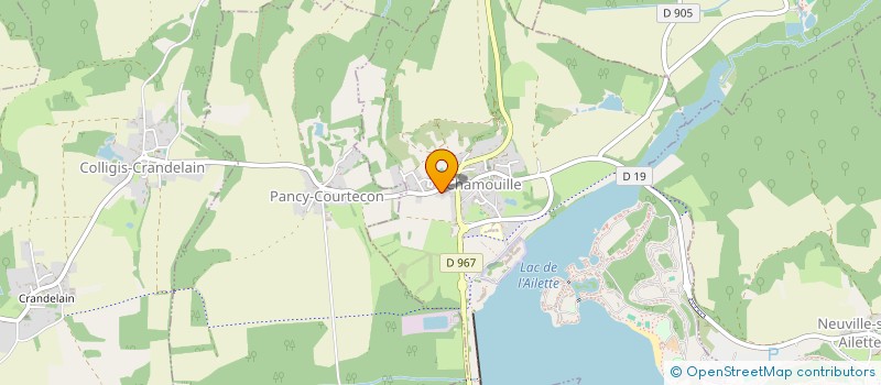 localisation de l'entreprise SCI DES 2 FONTAINES  CHAMOUILLE