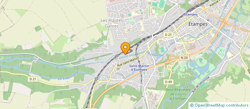 localisation de l'entreprise SCI DES 2 FRERES  ETAMPES