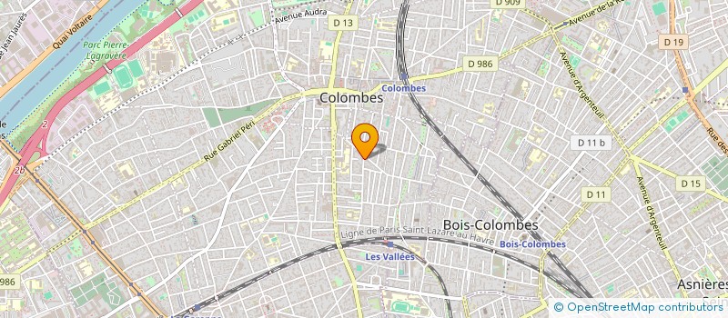 localisation de l'entreprise SCI DES 2 G  COLOMBES