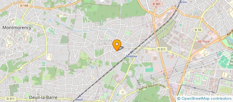 localisation de l'entreprise SCI DES 2 G  GROSLAY