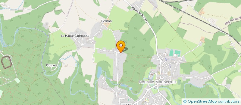 localisation de l'entreprise SCI DES 2 H  NOUAILLE-MAUPERTUIS