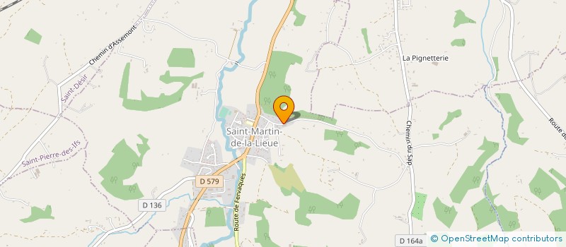 localisation de l'entreprise SCI DES 2 K  SAINT-MARTIN-DE-LA-LIEUE