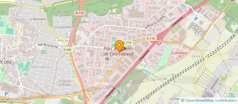 localisation de l'entreprise SCI DES 2 LACS  VILLEJUST