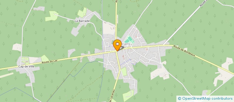 localisation de l'entreprise SCI DES 2 LACS  CARCANS