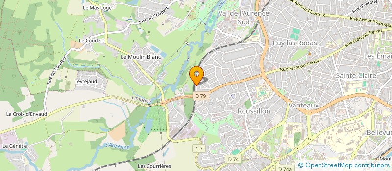 localisation de l'entreprise SCI DES 2 M à LIMOGES