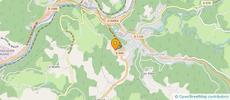 localisation de l'entreprise SCI DES 2 MOI à LAGUENNE-SUR-AVALOUZE