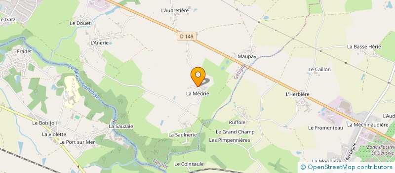 localisation de l'entreprise SCI DES 2 MOULINS  GETIGNE